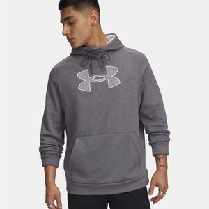 Under Armour Fleece Men’s Gray Logo Hoodie